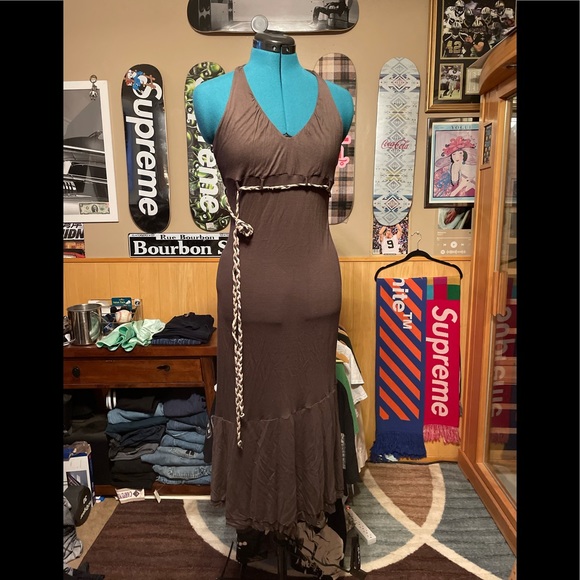 $200 sleeveless dress LOGG body con label of graged good - Picture 1 of 6